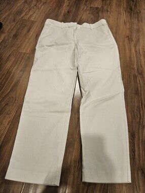 LOFT Women's White Chinos - Size 6 Straight Leg